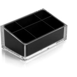 Gedy - Portatrucchi d'appoggio in resina RA00 serie rainbow Nero