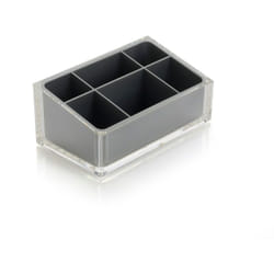 Gedy - Portatrucchi d'appoggio in resina RA00 serie rainbow Argento