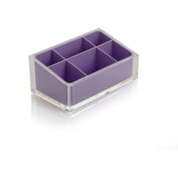 Gedy - Portatrucchi d'appoggio in resina RA00 serie rainbow Lilla