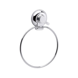 Gedy - Portasalviette ad anello da muro in metallo e resine termoplastiche HO70 serie hot Cromato