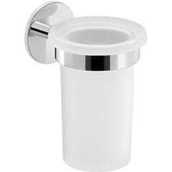 Gedy - Portaspazzolini da muro in ottone e alluminio 3610 serie gea Cromato