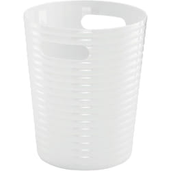 Gedy - Glady, Cestino bagno Bianco, Gettacarta in Resine termoplastiche di alta qualità, Misure 25,4 x 21,1 x 21,1 cm, 2 Anni di garanzia, Design: r&s