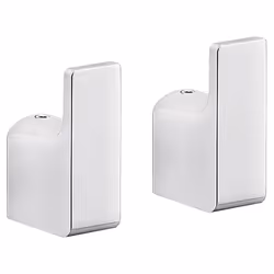 Set di 2 appendiabiti cromati per teli e salviette serie Pirenei di Gedy Gli accessori con installazione a muro nascono per o ...