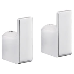Gedy - Appendiabiti a muro linea Outline set 2 ganci Cromato
