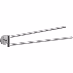 Portasalviette a snodo con 2 bracci in acciaio inox cromato e cromall linea Eros di Gedy Gli accessori bagno Gedy sono caratt ...