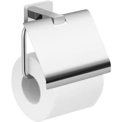 Gedy - Atena porta rotolo carta igienica bagno con coperchio cromato 000044251300200