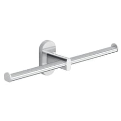 Gedy - Portarotolo doppio da muro in acciaio inox e Cromall 5329 serie febo Cromato