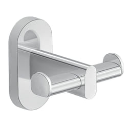 Gedy - Appendiabiti doppio da muro in acciaio inox e Cromall 5326 serie febo Cromato