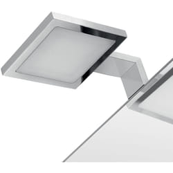 Gedy - Lampada applique led con telaio di fissaggio in Cromall e resine termoplastice DO40 serie ibiza Cromato