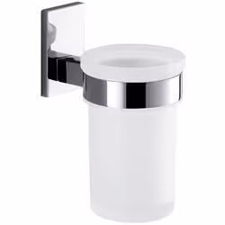 Portaspazzolini a muro in acciaio inox cromato e vetro linea Maine di Gedy Funzionalità, praticità e stile sono i cardini del ...