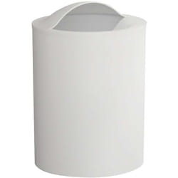 Gedy - Aqualine Accessori - Cestino per rifiuti 6 l, bianco 120902