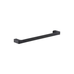 Gedy - Porta salviette da parete in ottone nero opaco modello pirenei dim. cm (lxpxh): 45,1×6,6×2,6 - nero opaco