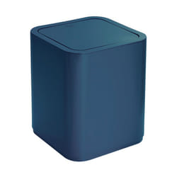 Gedy - Gettacarte 8 lt d'appoggio in plastica riciclata 6309 serie seventy Blu Petrolio