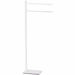 Porta asciugamani da terra colore bianco opaco materiale ottone lunghezza portasalviette 313 mm altezza 835 mm Progettato per ...