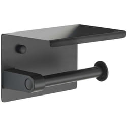 Gedy - Sapho Accessori bagno Porta carta igienica con ripiano, nero opaco 283914