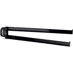 Gedy - Portasalviette a snodo da muro in acciaio inox e Cromall ST23 serie stelvio Nero Opaco