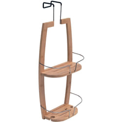 Gedy - Portaoggetti appendibile a 2 ripiani bambù serie Nature 2490