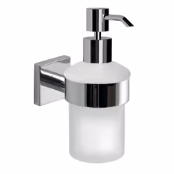 Dosasapone con erogatore in Cromall da muro in acciaio inox AISI 304 e Cromall FJ81 Gedy serie FUJI Cromato