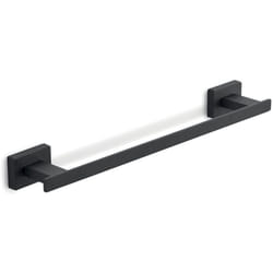 Gedy - Portasalviette cm 30 da muro in acciaio inox e Cromall 4421-30 serie atena Nero Opaco