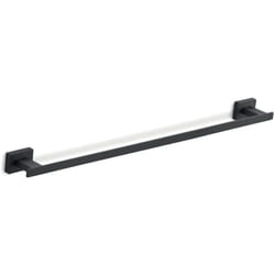 Gedy - Portasalviette cm 60 da muro in acciaio inox e Cromall 4421-60 serie atena Nero Opaco