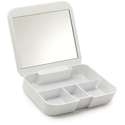 Gedy - Portaoggetto organizer linea Seventy con specchio colore Bianco