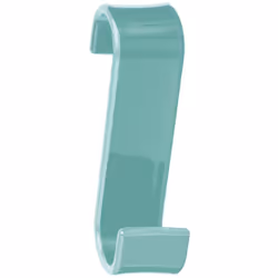 Appendino singolo ideale per termoarredi verde acquamarina in resina termoplastica resistente Gedy Gli appendini della serie ...