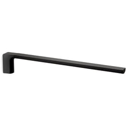 Gedy - Portasalviette fisso a 1 braccio da muro in ottone e Cromall PI22 serie pirenei Nero Opaco