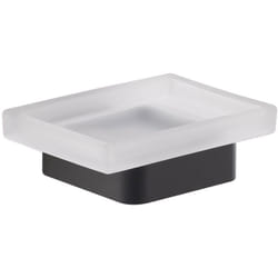 Gedy - Portasapone da muro in ottone e Cromall A811 serie samoa Nero Matt