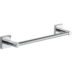 Gedy - Manila Porta Asciugamani CM.30, Colore Cromo, Componenti Realizzati in Acciaio Inox 304, Cromall e Vetro Satinato, Garanzia 15 Anni, Misure