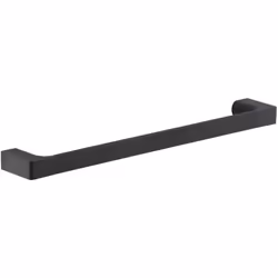 GEDY G-Kuala Lumpur Porta asciugamani CM.45, Colore Nero, Componenti realizzati in Cromall, Ottone e Vetro, Garanzia 2 anni, ...