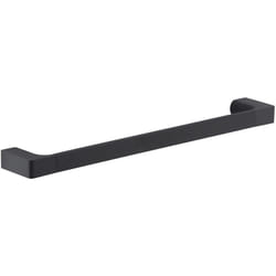 Gedy G-Kuala Lumpur Porta Asciugamani CM.45, Colore Nero, Componenti Realizzati in Cromall, Ottone e Vetro, Garanzia 2 Anni, Misure 2,5 x 45 x 6,6 CM