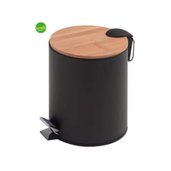 Gedy - Pattumiera 5lt nero/bamboo