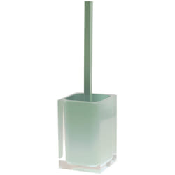 Gedy - Scopino wc d'appoggio con ciuffo in setole linea Rainbow RA33 Verde Menta