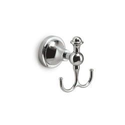Gedy - Appendino doppio da parete in acciaio inox cromato modello nevis dim. cm (lxpxh): 8x8,2x10,4 - cromato