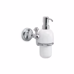 Con fissaggio a muro tradizionale viti e tasselli. realizzato in acciaio inox. finitura cromata. dosasapone con contenitore i ...