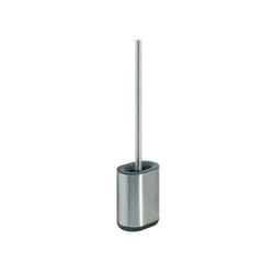 Gedy - Porta scopino wc da appogio/parete in acciaio inox modello biagio dim. cm (lxhxp): 11,4x45x7,7 - cromato