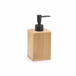 Realizzato in bambu naturale. erogatore in plastica. da appoggio. finituralegno naturale