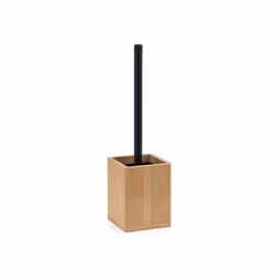 Realizzato in bambu naturale. con ciuffo in setole nere e asta in abs. finitura legno naturale