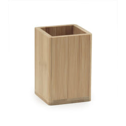 Gedy - Portaspazzolini bagno da appoggio bambu naturale bonnie bn98