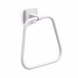 Portasalviette ad Anello Tonga Bianco La serie Tonga offre altre finiture moderne oltre a Bianco Matt, tra cui Nero Matt e Cr ...