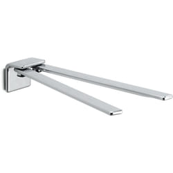 Gedy - Portasalviette ad snodo da muro in ottone, acciaio inox aisi 304 e Cromall A923 serie il giglio Cromato