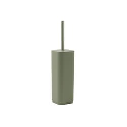 Gedy - Porta scopino wc da appoggio in resine termoplastiche riciclate modello ekopla' dim. cm (lxpxh): 9x9x38,8 - verde salvia