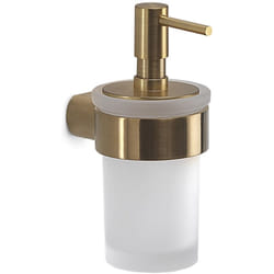 Gedy - Dosasapone con erogatore in plastica da muro in ottone e Cromall PI81 serie pirenei Oro Matt