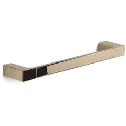 Gedy - Portasalviette 35 cm da muro in ottone e Cromall PI21-35 serie pirenei Oro