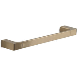 Gedy - Portasalviette 35 cm da muro in ottone e Cromall PI21-35 serie pirenei Oro Matt