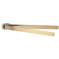 Gedy - Portasalviette a snodo da muro in ottone e Cromall PI23 serie pirenei Oro Matt