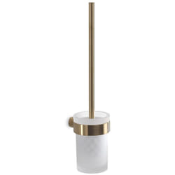 Scopino WC con ciuffo in setole da muro in ottone e Cromall PI33-03 Gedy serie PIRENEI Oro Matt
