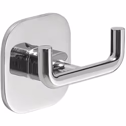 Appendino da bagno Teide Cromo; In cromall e acciaio INOX; Dimensioni 65 x 41 x 53 millimetri; Ideale per appendere accappato ...