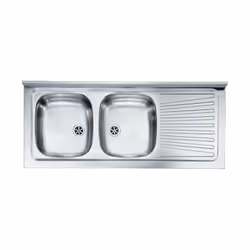 Codice: DF-5224200112 Marca: CM. Cm Lavello Inox X Mobile 2 Vasche 120X50 Dx