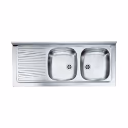 Codice: DF-5224210112 Marca: CM. Cm Lavello Inox X Mobile 2 Vasche 120X50 Sx
